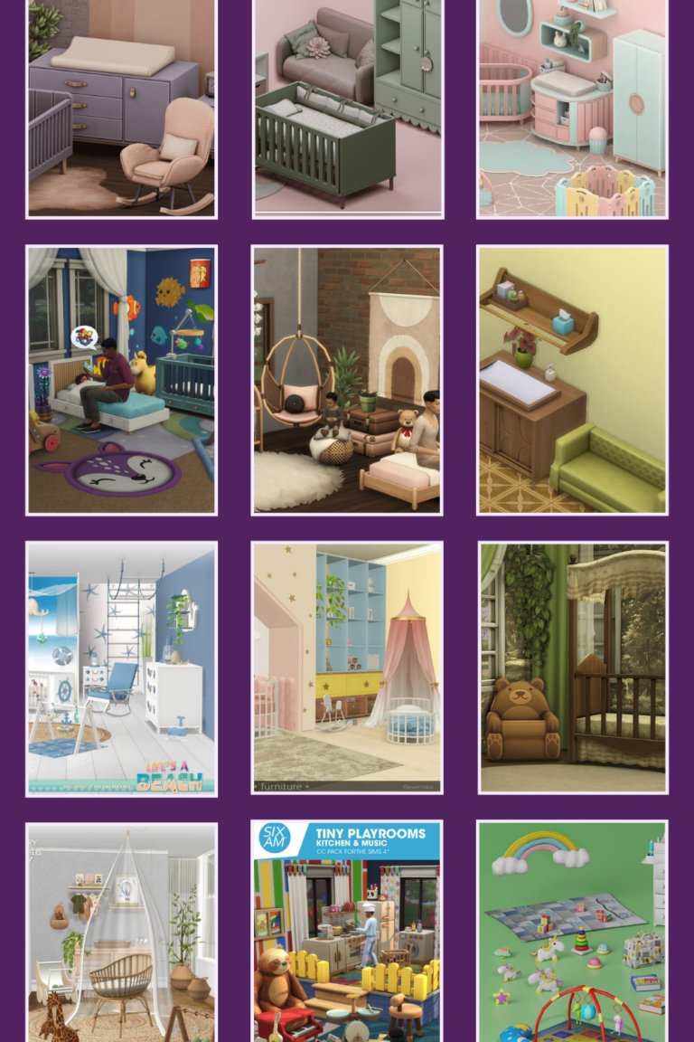 29 Sims 4 Nursery CC Downloads