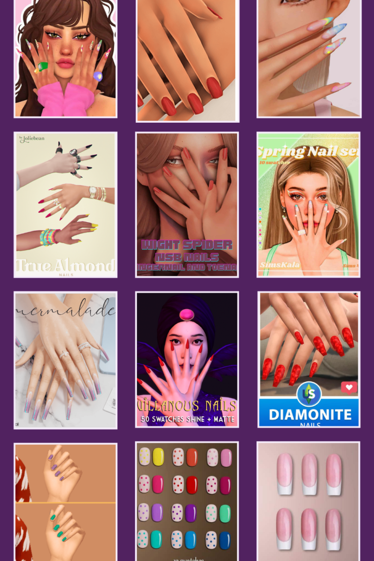 Cover image for Sims 4 nail cc blog post