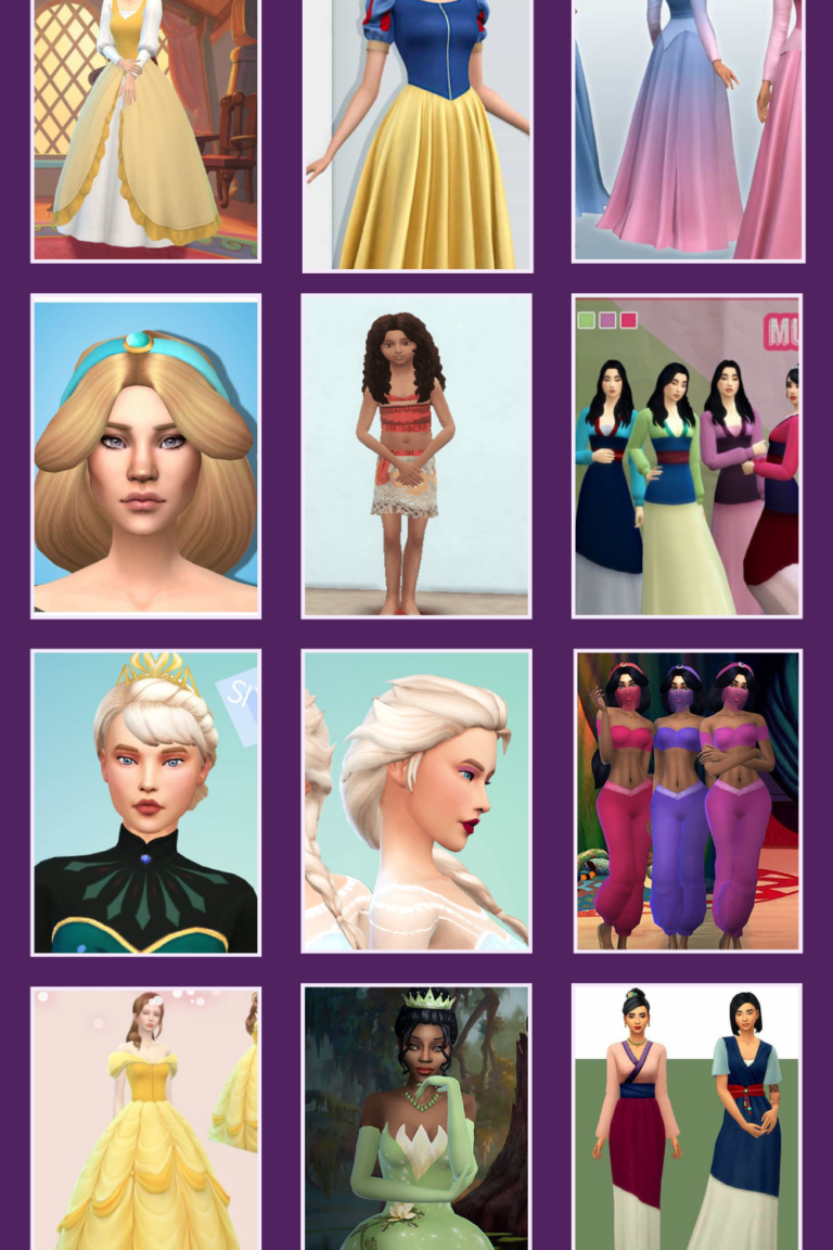 Cover image for the blog post on sims 4 disney cc