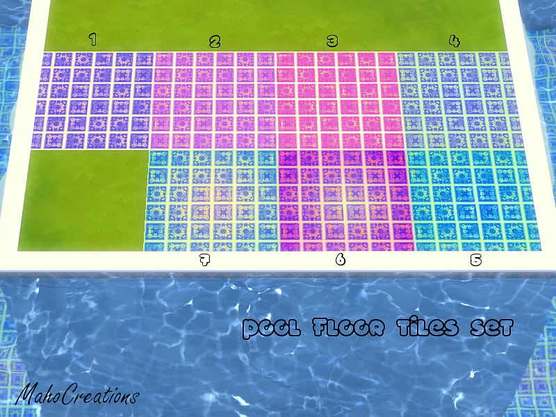 Preview image for Pool Floor Tiles Set by MahoCreations.