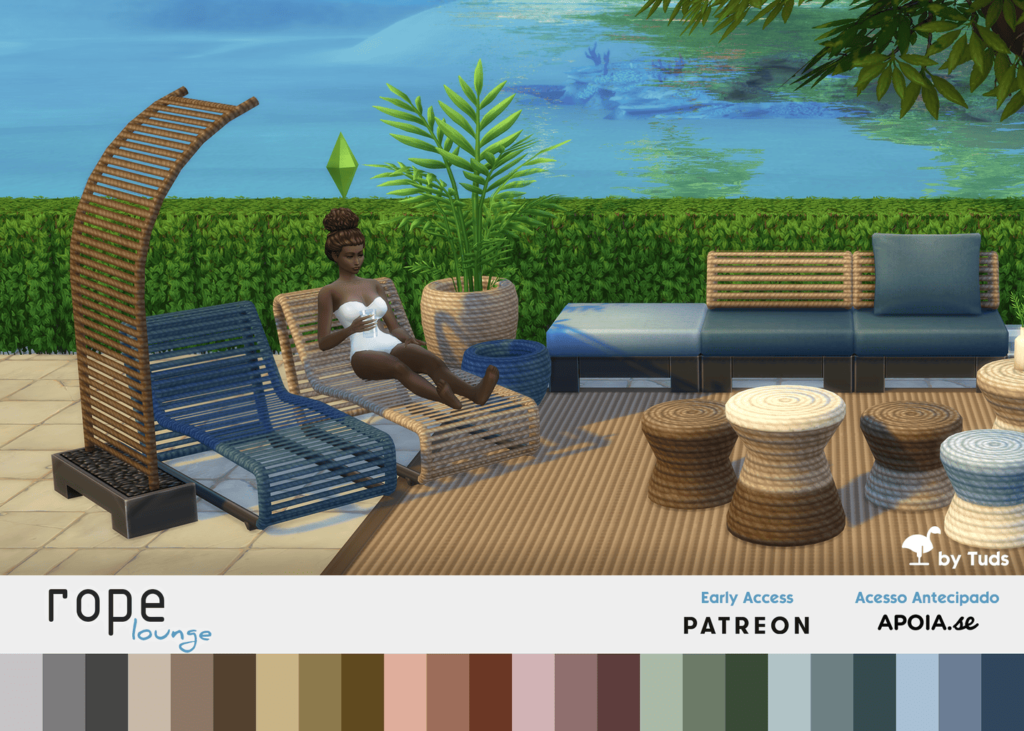 Preview image of Rope Lounge Outdoor Set by Tuds.