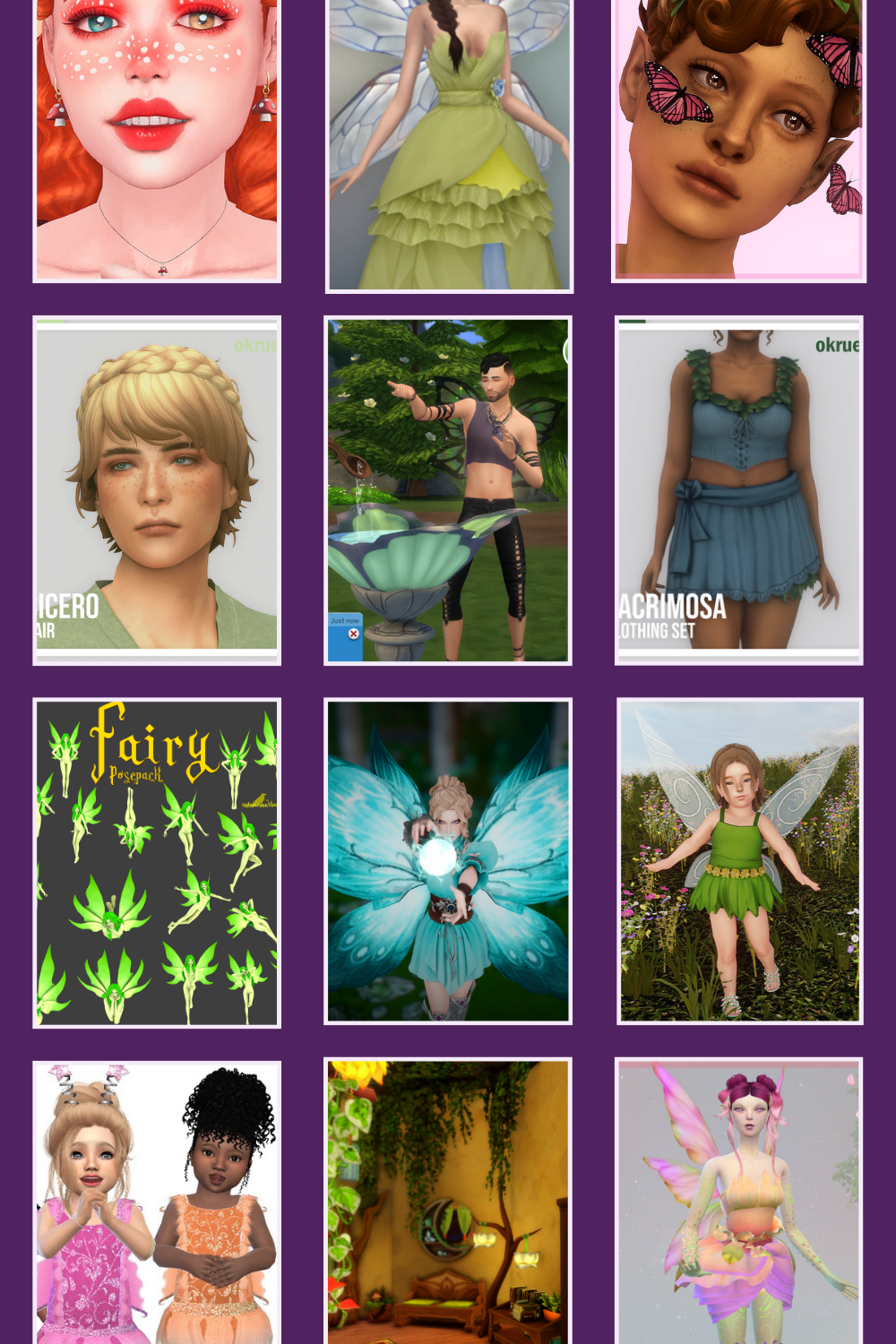 Cover image for Sims 4 fairy cc and mods blog post