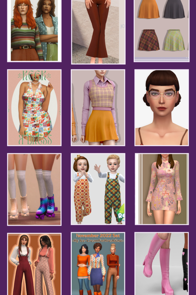 Cover image for Sims 4 70s cc blog post