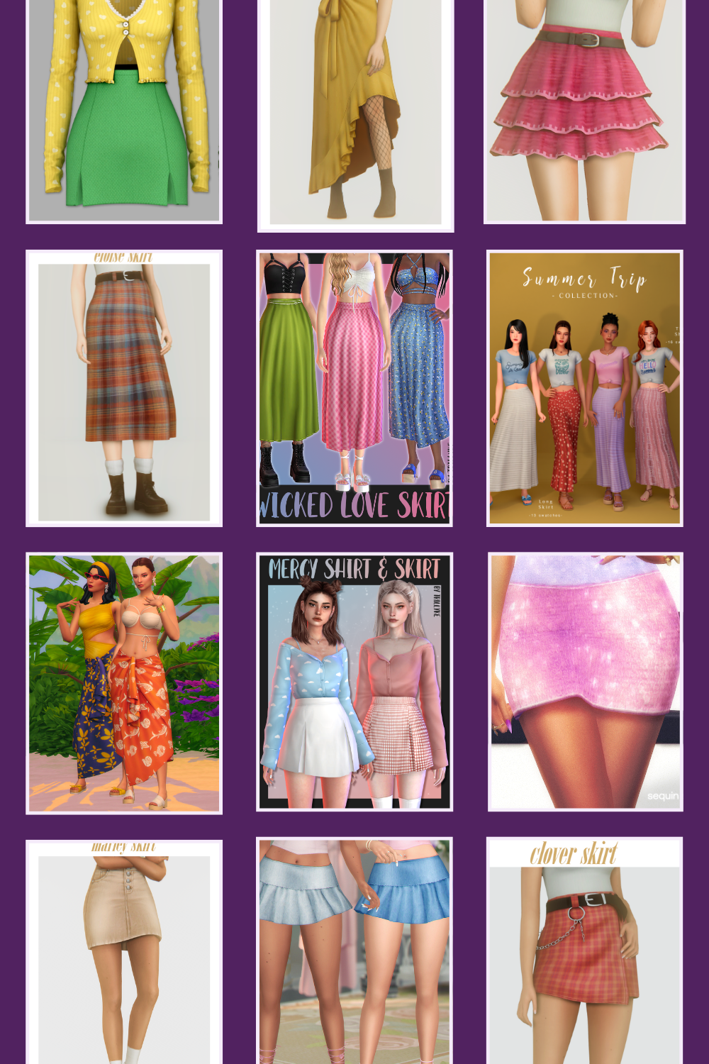 Cover image for sims 4 skirt cc blog post